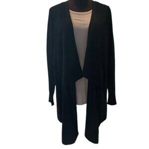 Lane Bryant Black Open Cascade Sweater 22/24 NWT